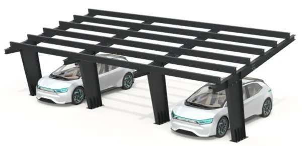 PV-Carport Modell 01 – Großzügiges Carport für 3 Stellplätze