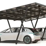 PV-Carport 02 – Komplettset (3 Stellplätze) mit Photovoltaik – Bild 2