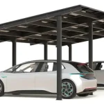 PV-Carport 05 – Komplettset (3 Stellplätze) mit Photovoltaik – Bild 3