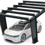 PV-Carport Modell 01 – Modernes Einzelcarport für 1 Stellplatz – Bild 1