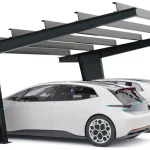 PV-Carport Modell 01 – Modernes Doppelcarport für 2 Stellplätze – Bild 3