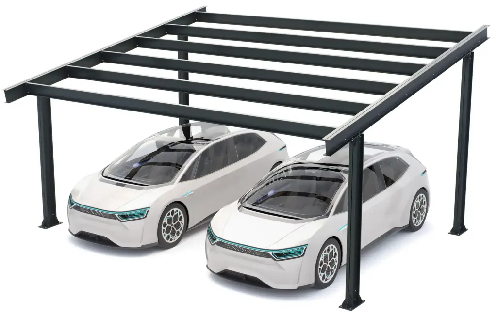 PV-Carport Modell 05 – Robuste Konstruktion für 2 Stellplätze
