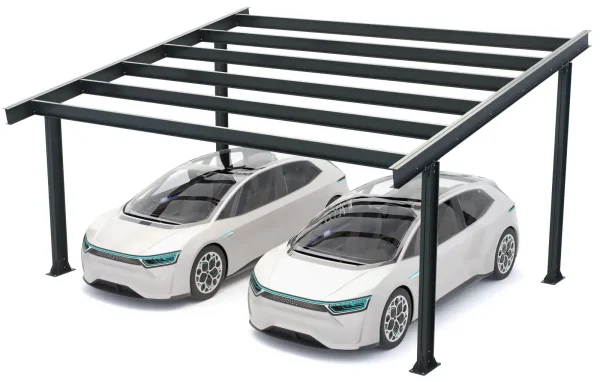 PV-Carport Modell 05 – Robuste Konstruktion für 2 Stellplätze