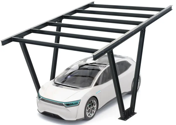 PV-Carport Modell 06 – Carport-Konstruktion für 1 Stellplatz