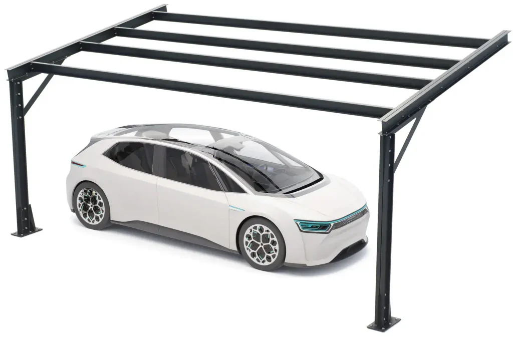 PV-Carport 07 – Robustes Carport (1 Stellplatz)