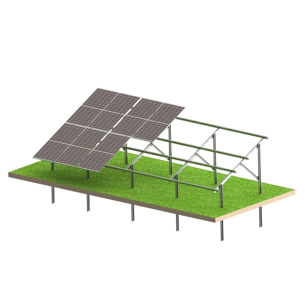 SolarMount Stack Compact 16 – Selbstmontage-Freiland-System für 16 PV-Module