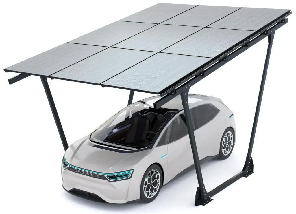 PV-Carport 02 – Komplettset (1 Stellplatz) mit Photovoltaik