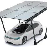 PV-Carport 02 – Komplettset (1 Stellplatz) mit Photovoltaik – Bild 1