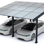 PV-Carport 05 – Komplettset (2 Stellplätze) mit Photovoltaik – Bild 4