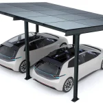 PV-Carport 05 – Komplettset (2 Stellplätze) mit Photovoltaik – Bild 3