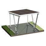 PV-Carport Modell S – 1 Stellplatz | Inkl. 9 PV-Module | Für Schneelast bis 2,6 kN/m² – Bild 1